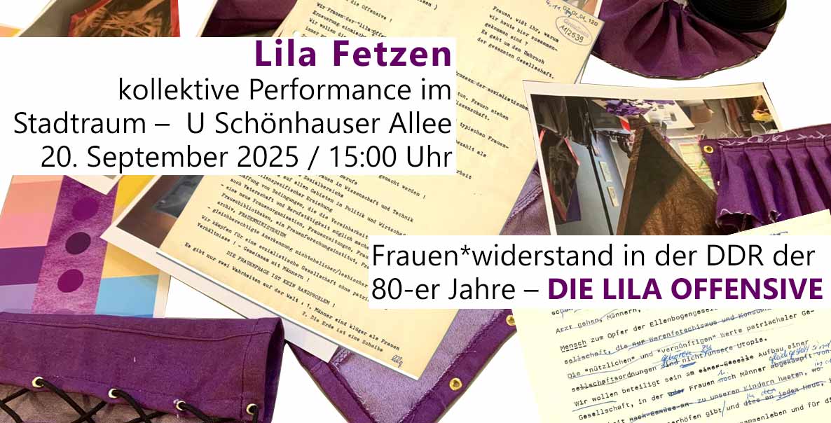 Ellen Louise Weise — Nadin Reschke Lila Fetzen Performance Stadtraum, nGbK Berlin