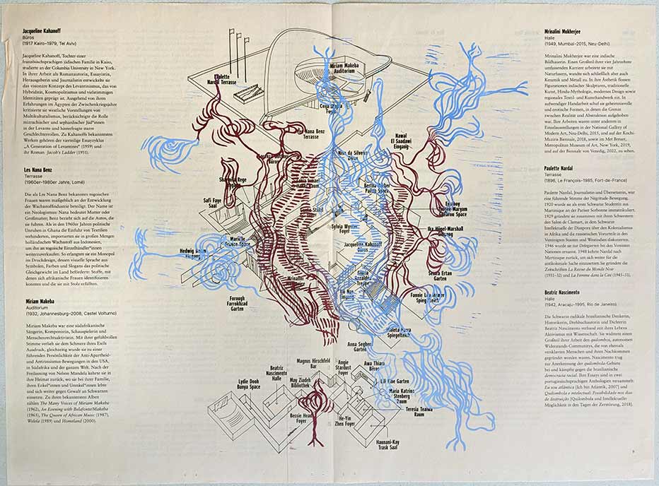 Ellen Louise Weise — 'Garten Eden' - Mehrfarben-Linoldruck, HKW-Zeitungsbogen, 51 x 70 cm, 2023
